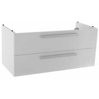 Vanity Cabinet 38 Inch Wall Mount Glossy White Bathroom Vanity Cabinet ACF L819W